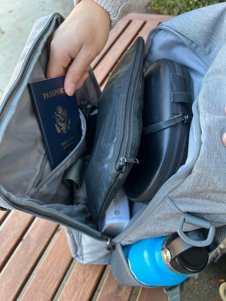 travel backpack, water resistant backpack, multi pockets backpack