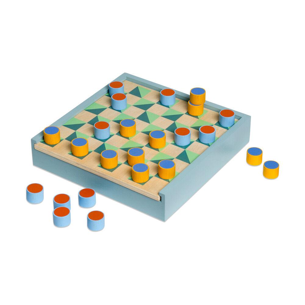 2-in 1 chess and checkers set, wooden chess set