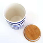 Creative Co-op kitchen storage jar with bamboo lid