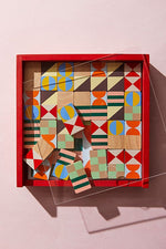 MoMA Geo Pattern Dominoes, wood dominoes