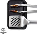 BBQ Set, Grilling Set, Grilling set with rest,BBQ grilling set, BBQ Set, Grilling Set, Grilling set with rest,BBQ grilling set, OXO 3 Piece grilling set,