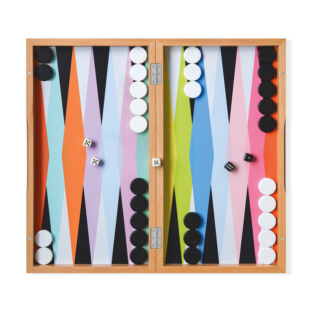 Moma colorplay backgammon set, backgammon