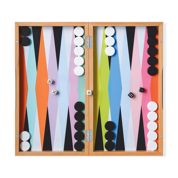 Moma colorplay backgammon set, backgammon