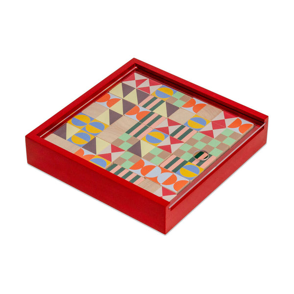 MoMA Geo Pattern Dominoes, wood dominoes