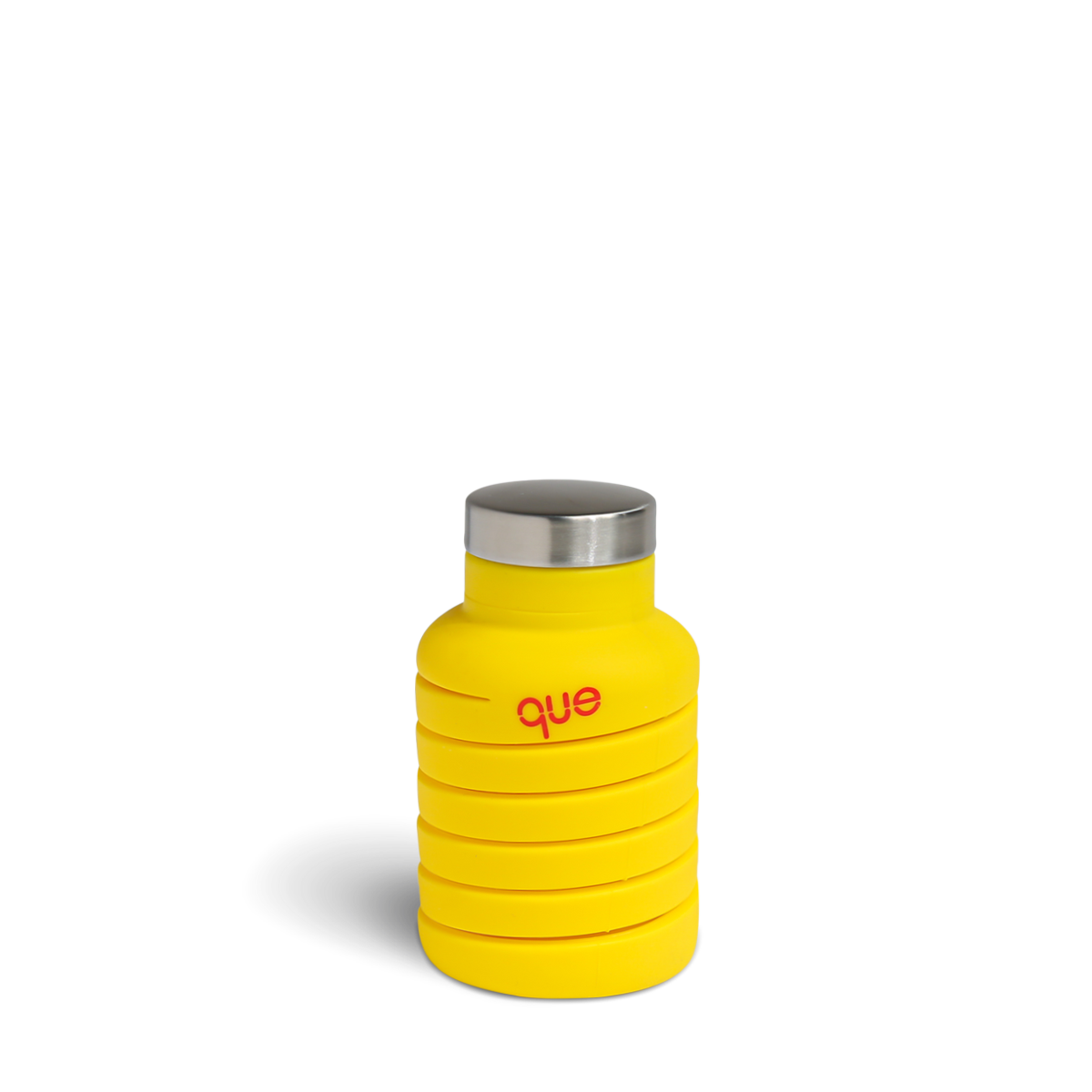 The que Collapsible Water Bottle with Key Chain