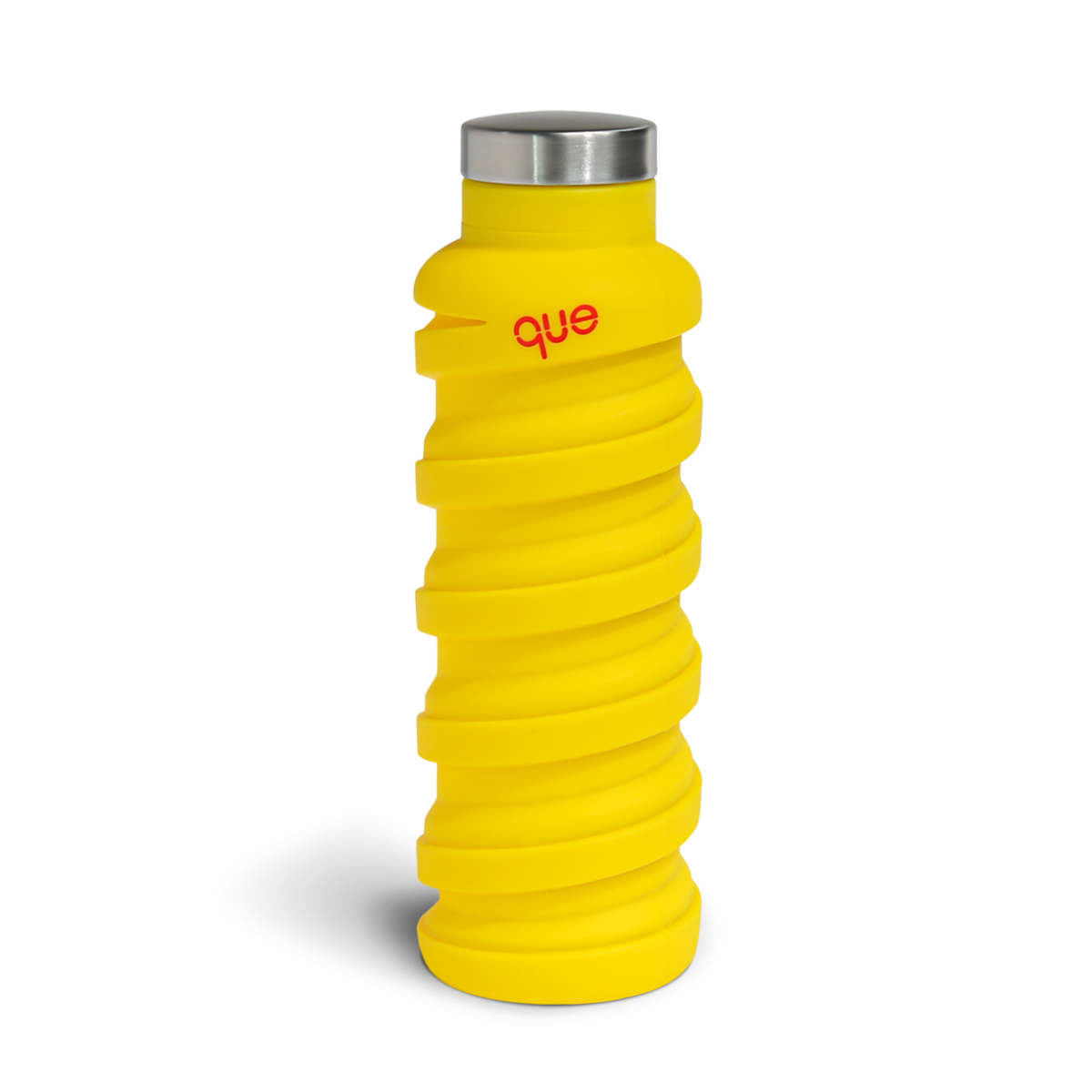 The que Collapsible Water Bottle with Key Chain
