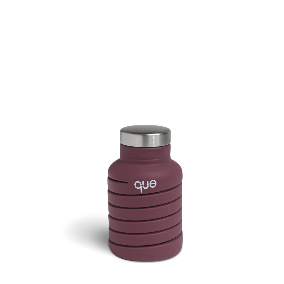 The que Collapsible Water Bottle with Key Chain