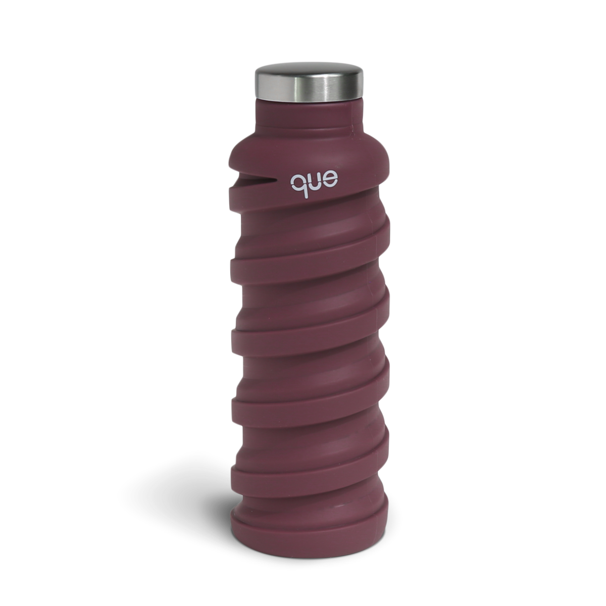 The que Collapsible Water Bottle with Key Chain