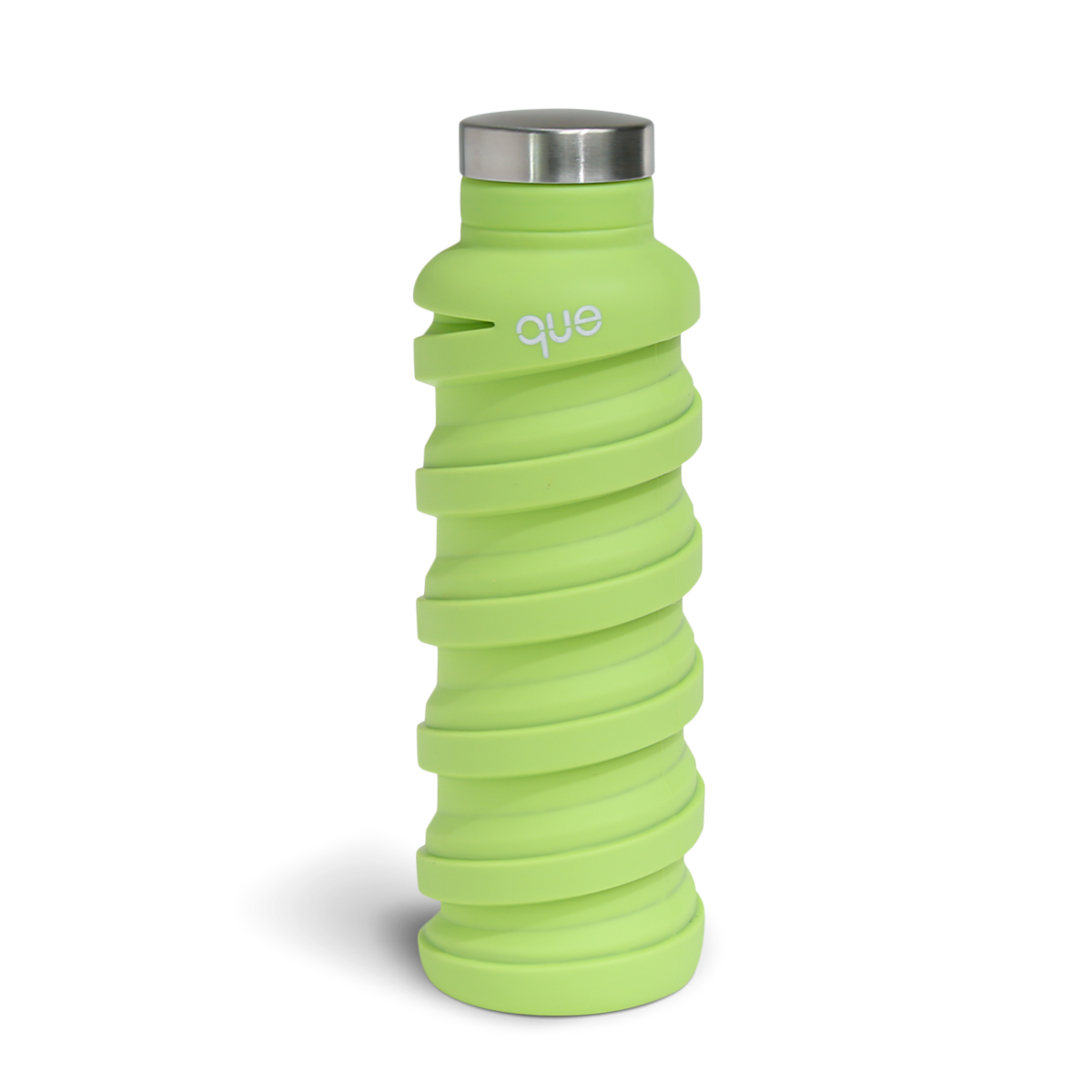 The que Collapsible Water Bottle with Key Chain