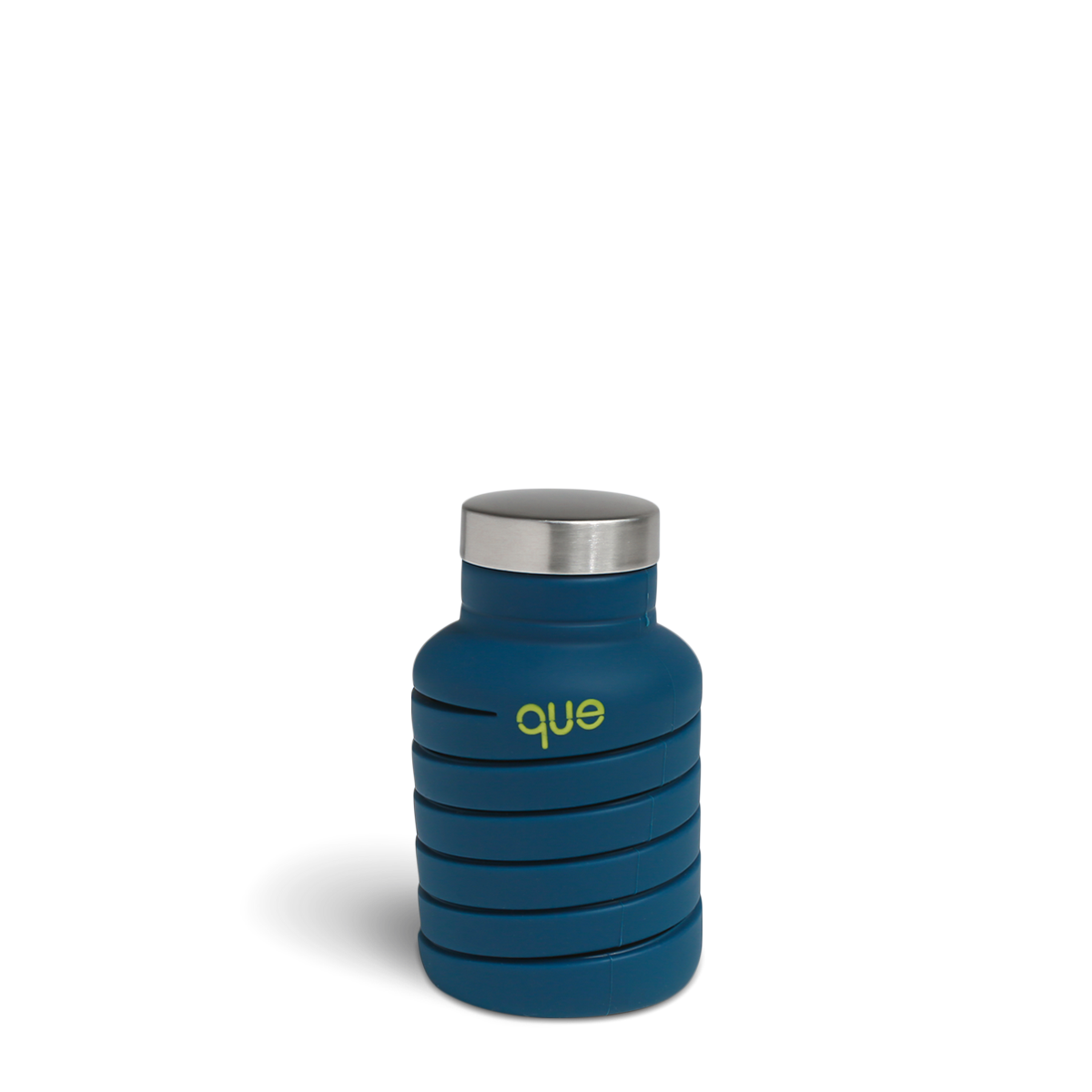 The que Collapsible Water Bottle with Key Chain