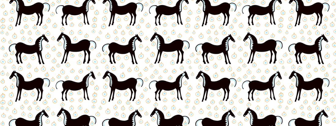 marimekko MUSTA TAMMA, horse