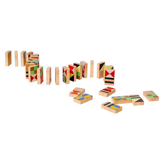 MoMA Geo Pattern Dominoes, wood dominoes