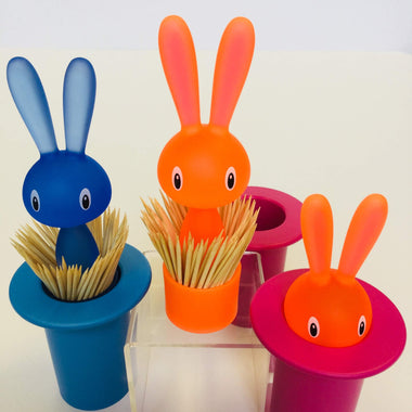 Alessi magic bunny Toothpick Holder, toothpick holder pink