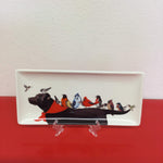 birds and dog plate, dog plate, birds plate