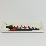 birds and dog plate, dog plate, birds plate