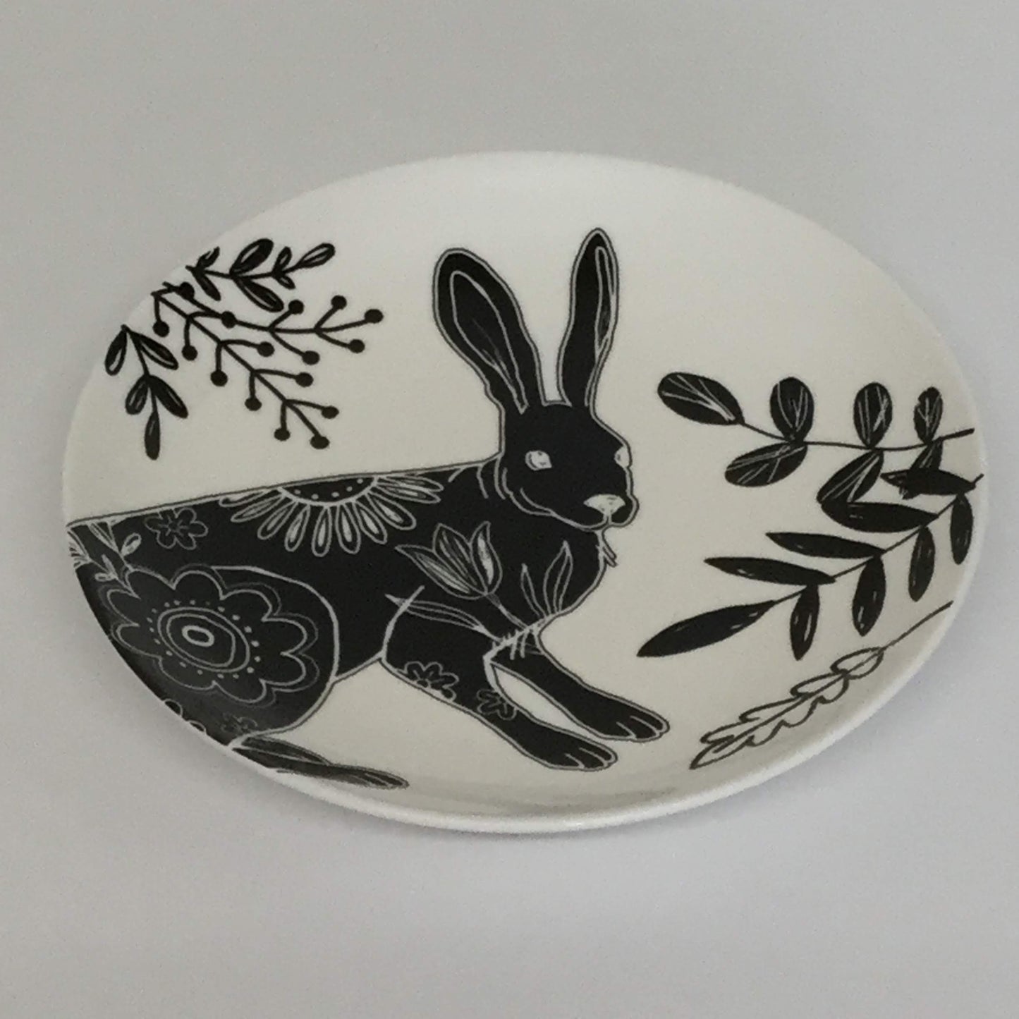 modern plates, mismatched set of plates
