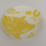 modern plates, mismatched set of plates
