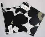 marimekko potholder, black poppy potholder