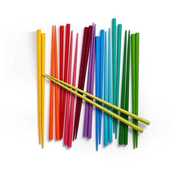 MOMA chopsticks, rainbow chopsticks
