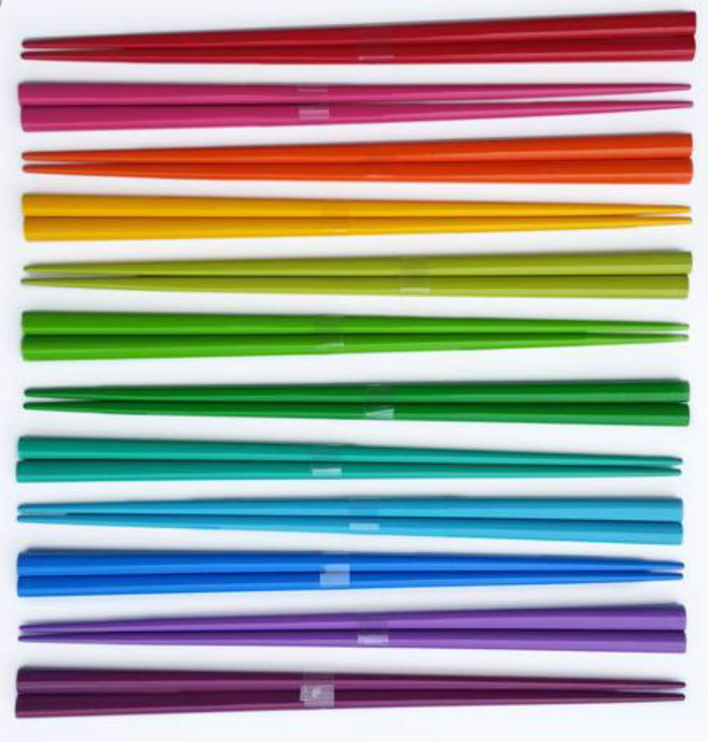 MOMA chopsticks, rainbow chopsticks
