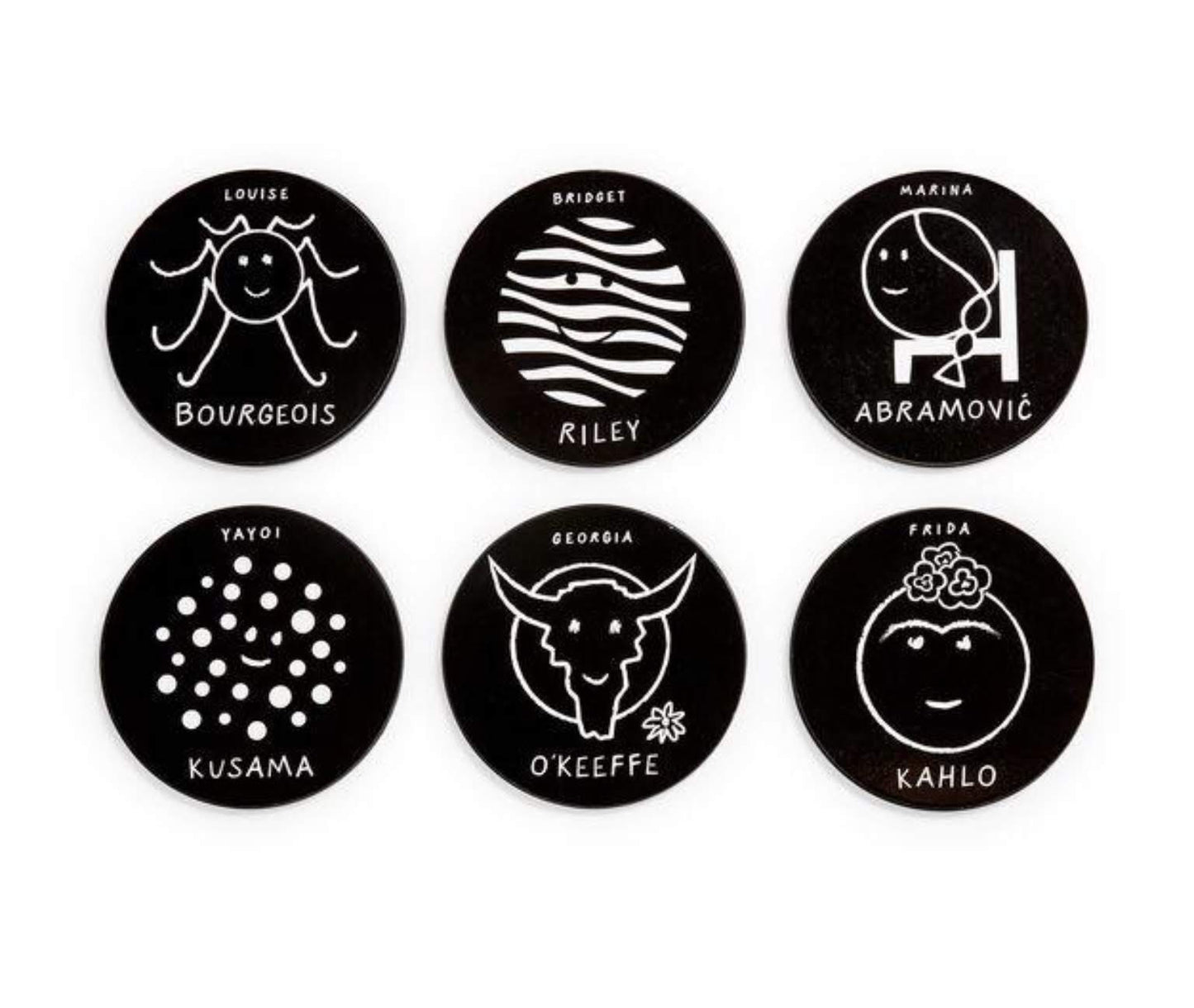 MOMA herstory, coasters
