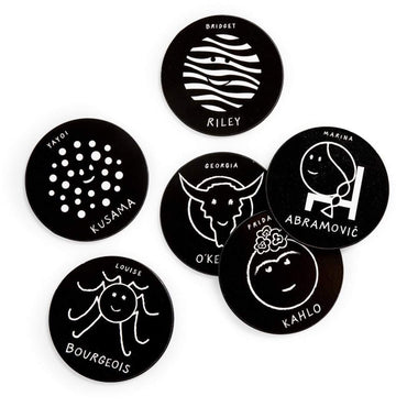 MOMA herstory, coasters