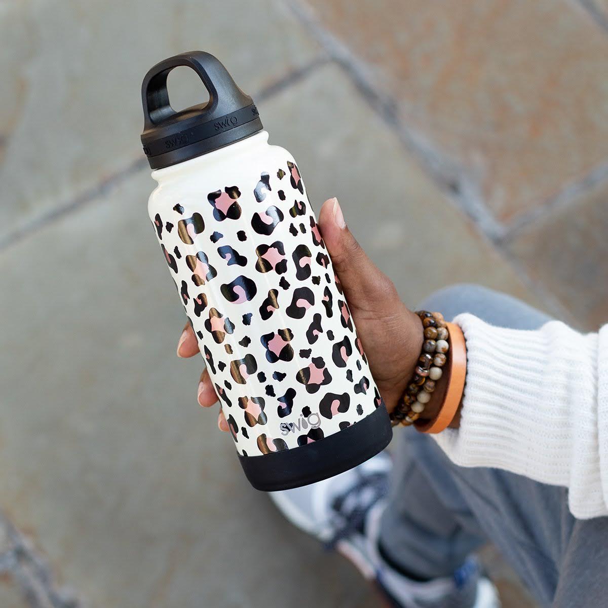 The Swig Life 30oz Triple Insulated Stainless Steel Wide Mouth Water Bottle with Handle, Dishwasher Safe, Double Wall, Vacuum Sealed, Reusable Thermos