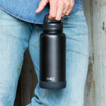 The Swig Life 30oz Triple Insulated Stainless Steel Wide Mouth Water Bottle with Handle, Dishwasher Safe, Double Wall, Vacuum Sealed, Reusable Thermos