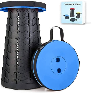 Portable expandable stool, telescoping camping stool, portable camping stool, light weight portable stool, expandable stool,