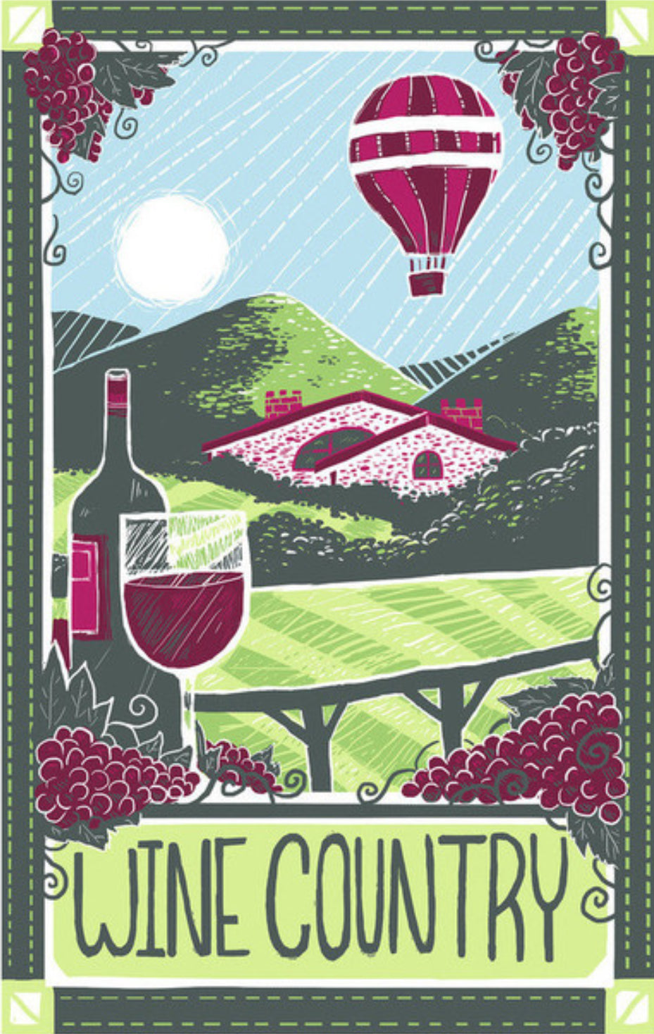 Vintage Kitchen Towels - all about California!