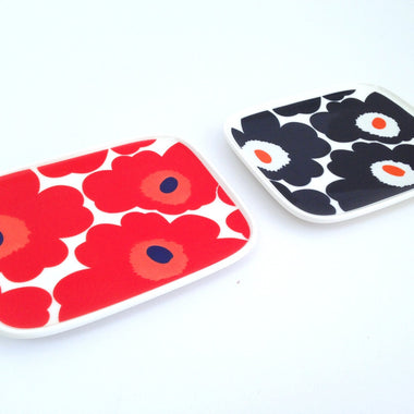 Marimekko mini plate, red poppy plate