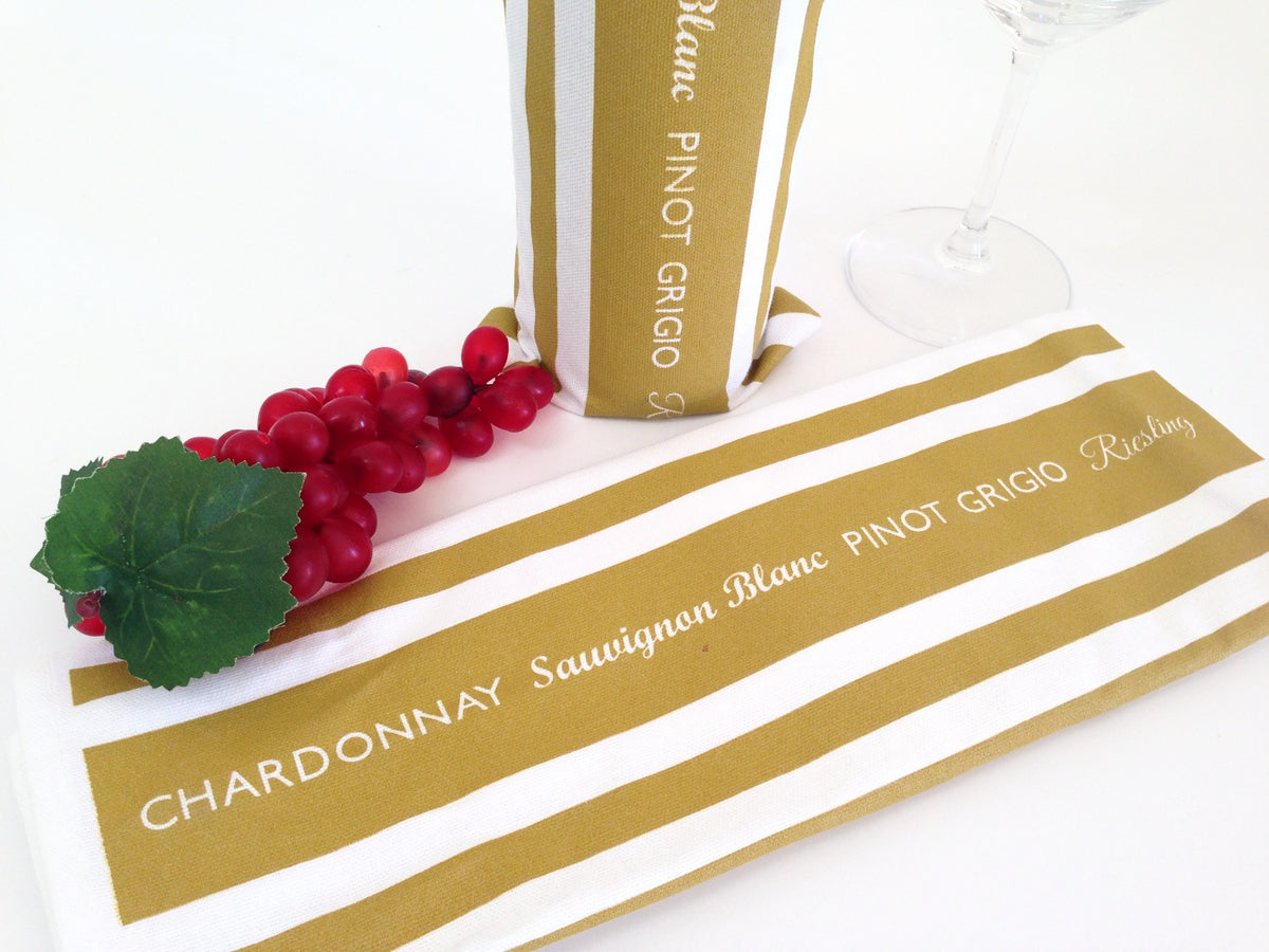 Wine Lover Bottle Wrap/Tea Towel Tanager Housewares