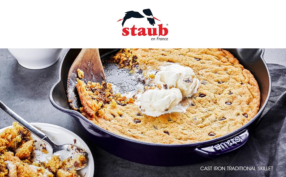 Staub Cast Iron 11-inch Traditional Skillet - Made in France