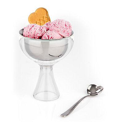 Alessi Dessert Bowl with Spoon, ice cream bowl