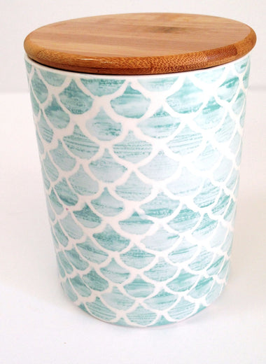 Creative Co-op kitchen storage jar with bamboo lid