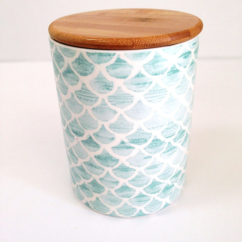 Creative Co-op kitchen storage jar with bamboo lid