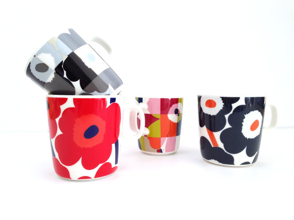 coffee mug, tea mug, hot chocolate mug, marimekko mug