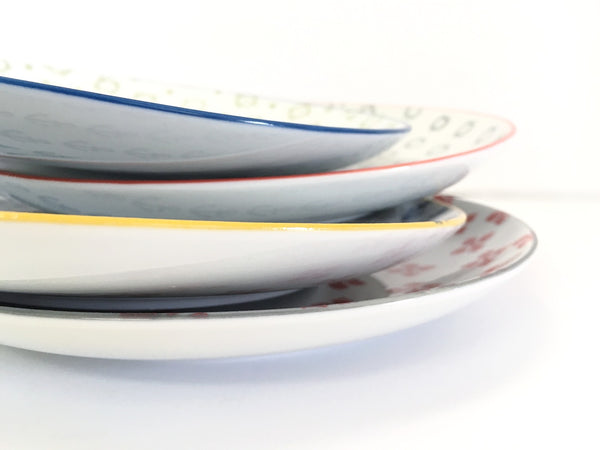 Creative Co-op Waterside Ceramic Plates