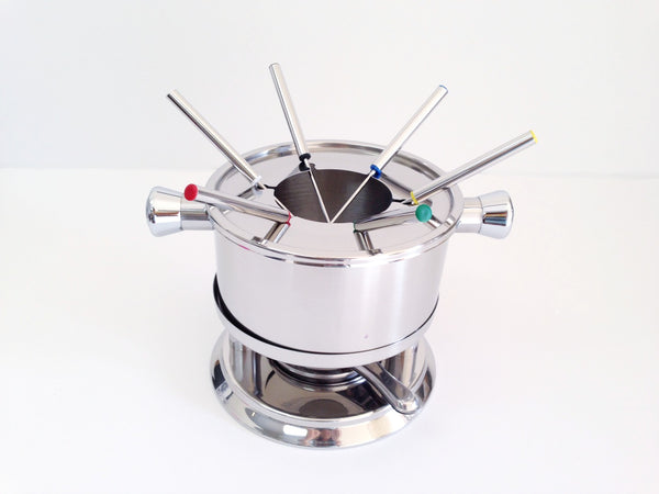 stainless steel fondue pot