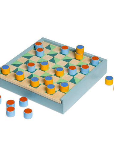 2-in 1 chess and checkers set, wooden chess set