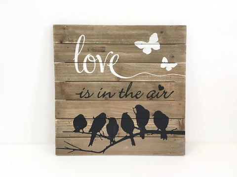 Love Is in the Air Wall Art with Birds, wall art, birds art, birds picture