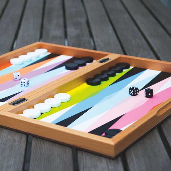 Moma colorplay backgammon set, backgammon