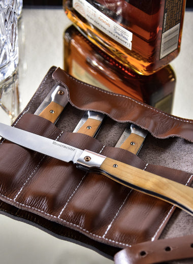 Foldable steak knives, foldable knives, messermeister folding knife