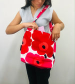 marimekko bag, red shoulder bag