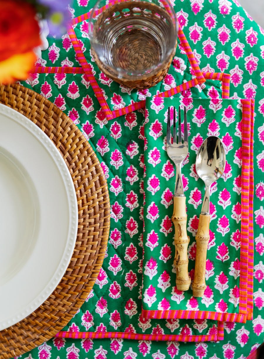 Furbish tablecloths, table placemats and coasters