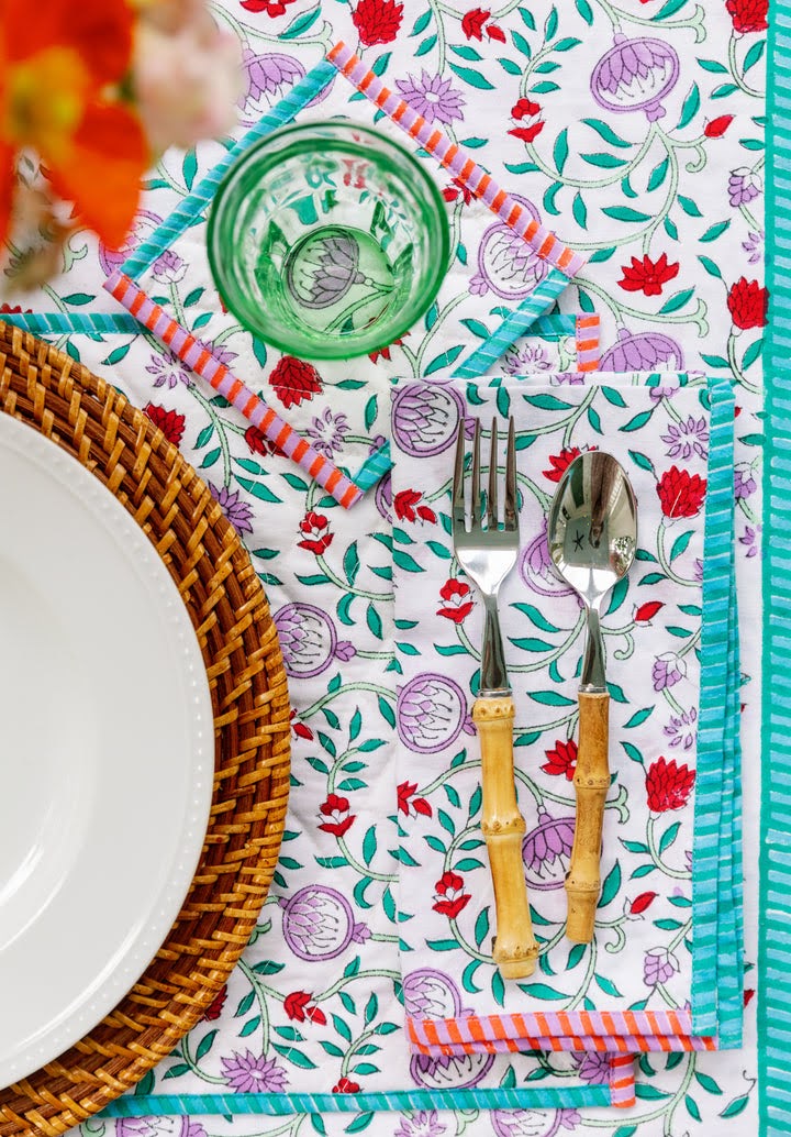 Furbish tablecloths, table placemats and coasters
