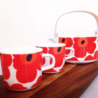 marimekko teapot, oiva teapot, unikko teapot, Marimekko Tea Set