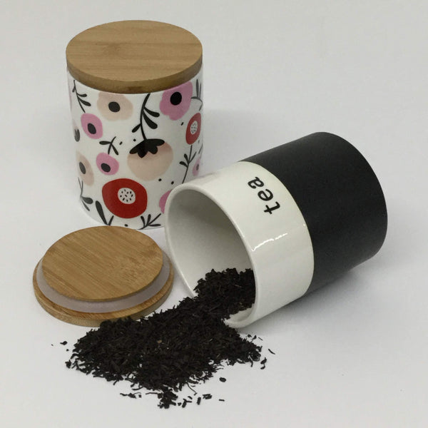 tea leaves canisters, tea leaves container, loose tea leaves holder