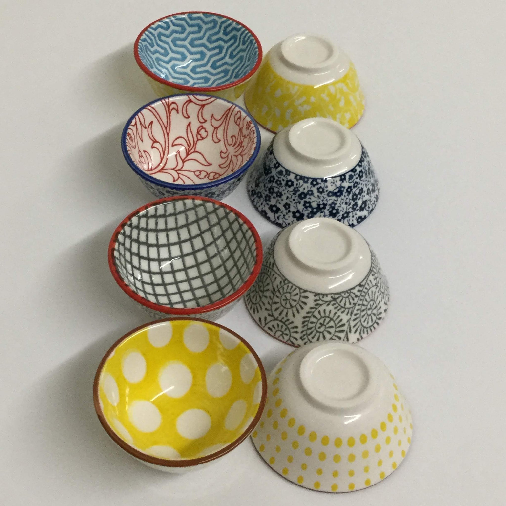 mini bowls, sake cups