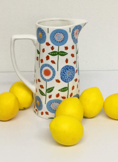 Floral pitcher